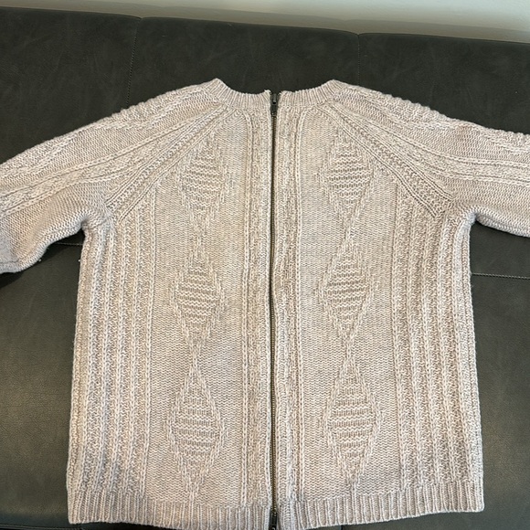 Madewell lavender wool sweater with zipper size xs - Picture 2 of 4